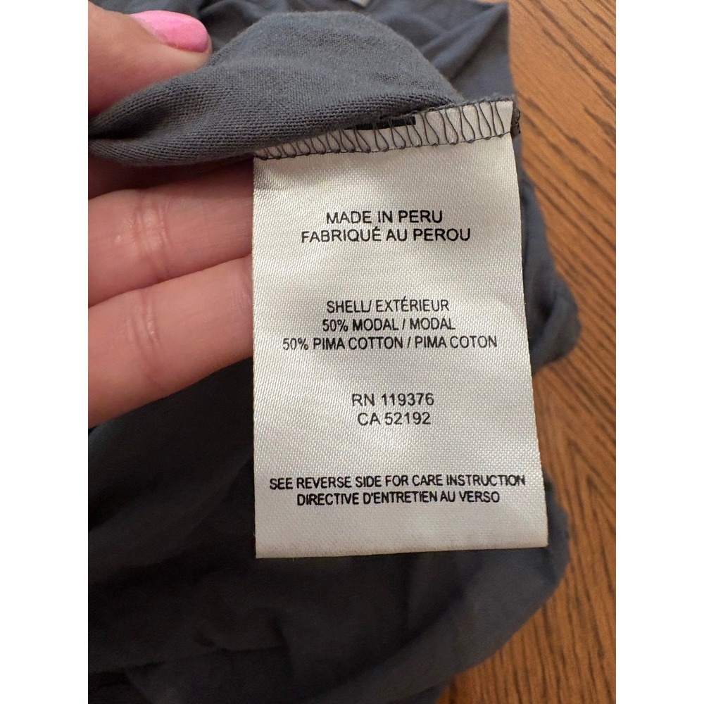 Helmut Lang Olive Green Cowl Neck Draped Sleeveless Top Pima Cotton Modal S - Picture 5 of 7